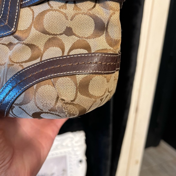🤎COACH Vintage Soho Signature Jacquard Double Handle Shoulder Bag🤎EUC - Picture 17 of 17